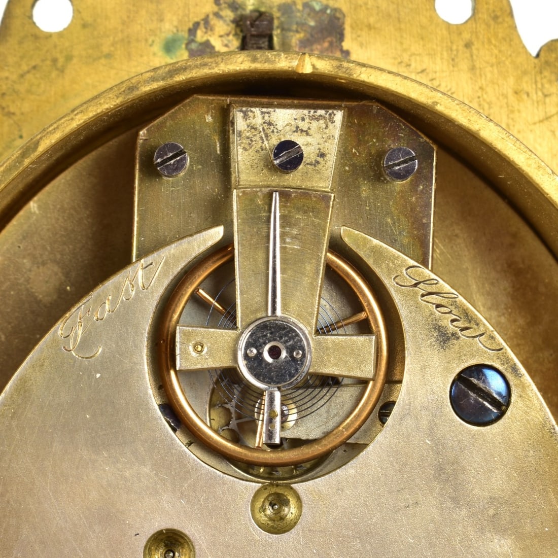 Victorian Style Brass Strut Clock - 8