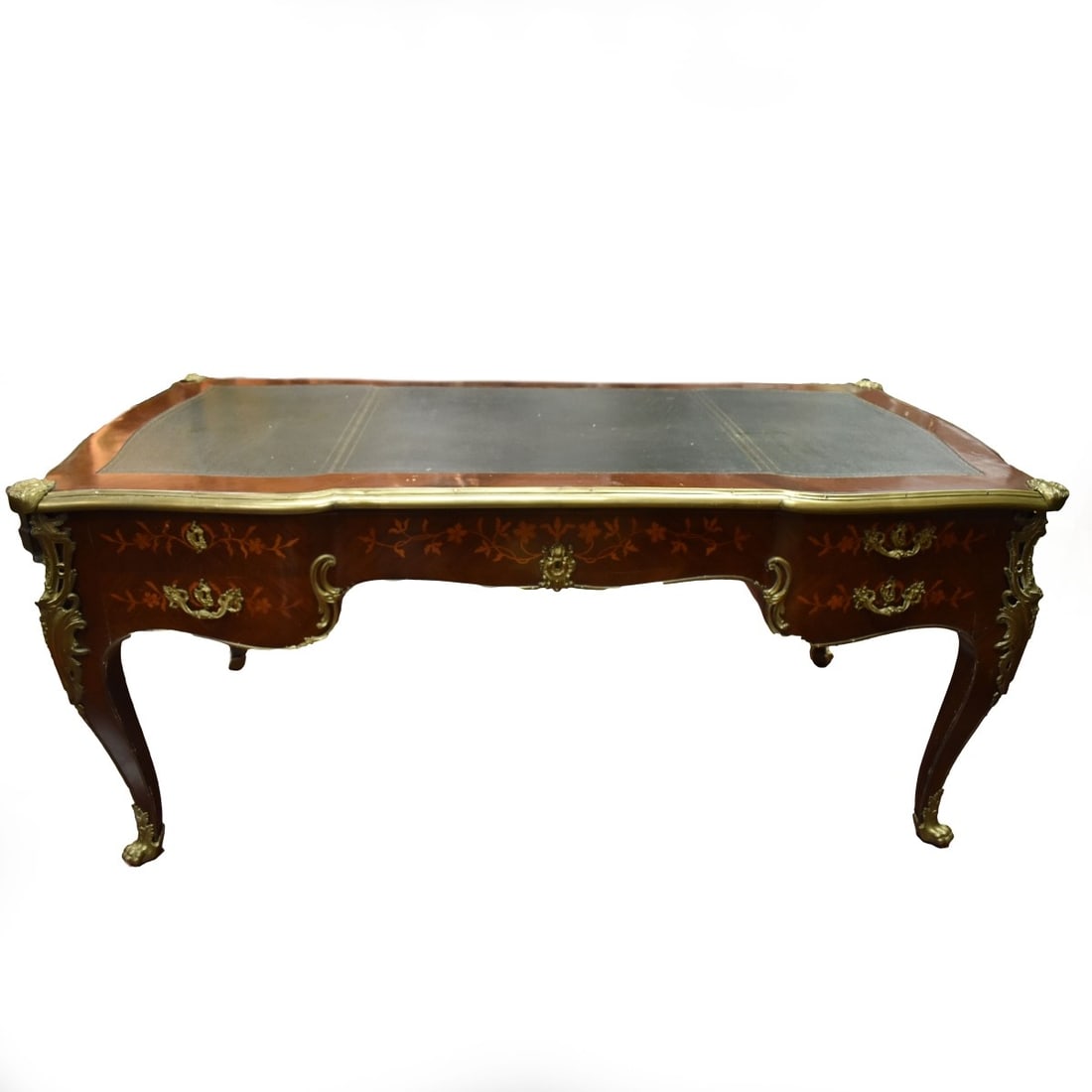 Louis XV Style Bronze Mounted Bureau Plat - 5