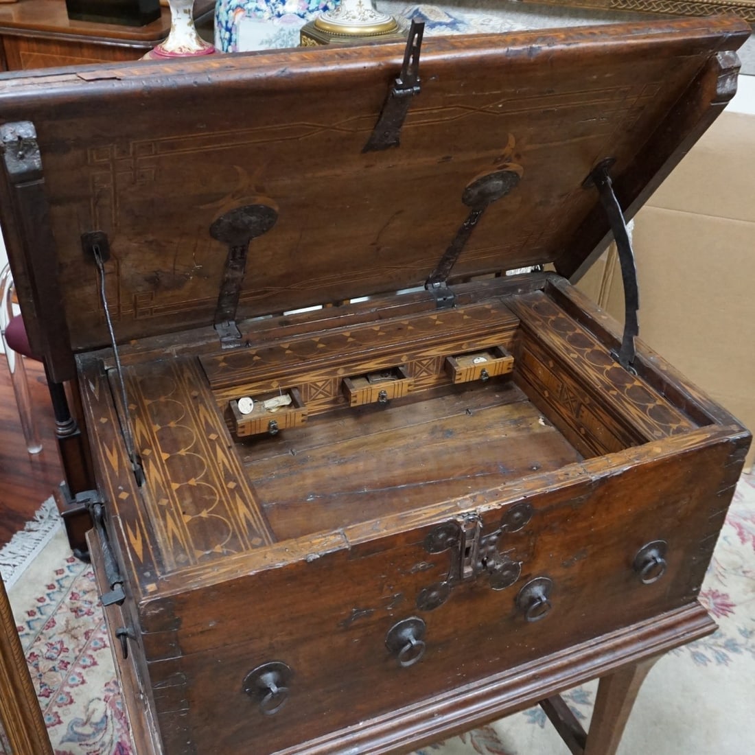 17th Cent Chest on Stand - 2
