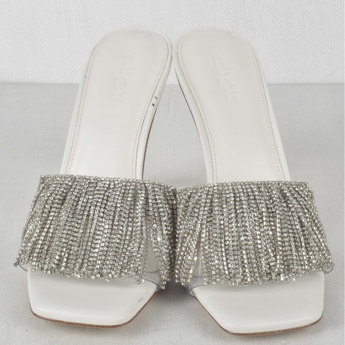 Cult Gaia LANA Sandals: Cult Gaia LANA Sandal Crystal Heel Rhinestone Tassels. Eu size: 40-1/2. Kodner Galleries offers phone and absentee bidding at a low, flat 21% buyer’s premium without surcharge or hidden fees. For