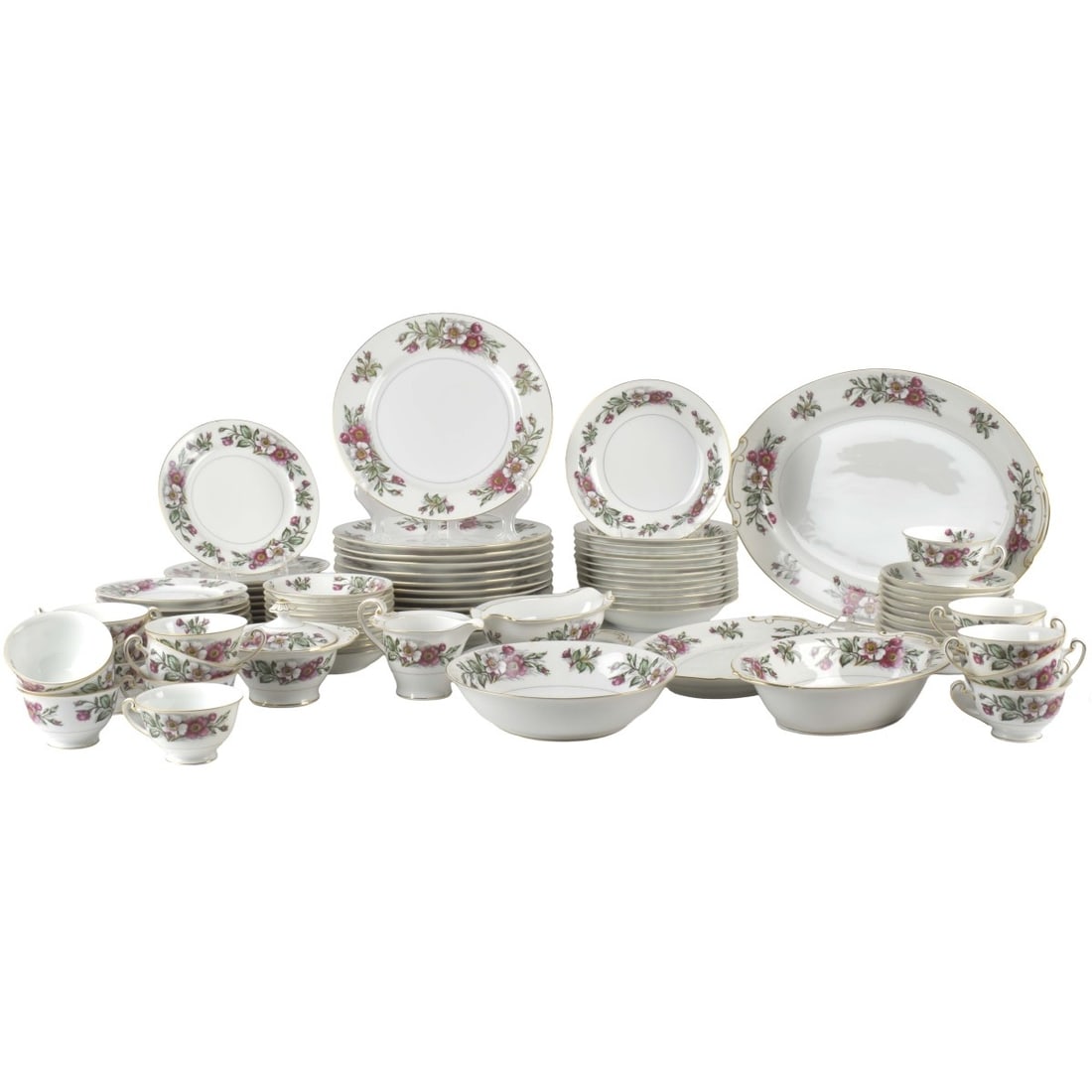 Montana Rose Porcelain Dinner Service (1 of 9)