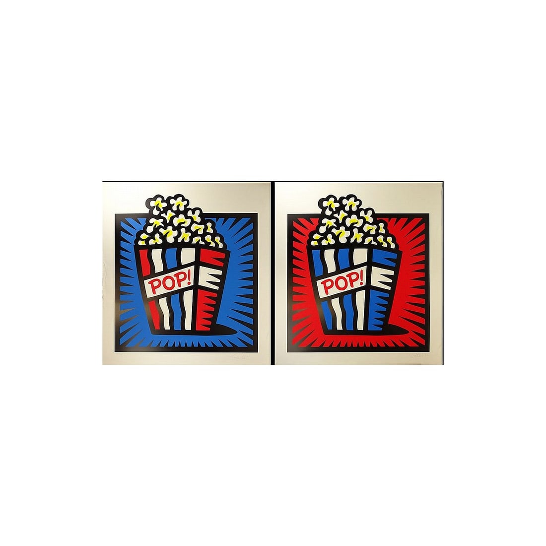 Burton Morris, American (born 1964): Burton Morris, American (born 1964) Two (2) Color Silkscreens, American Pop. Pencil signed and dated 1998. Sheet measures 45 inches tall and 40 inches wide. Kodner Galleries offers phone and absentee 