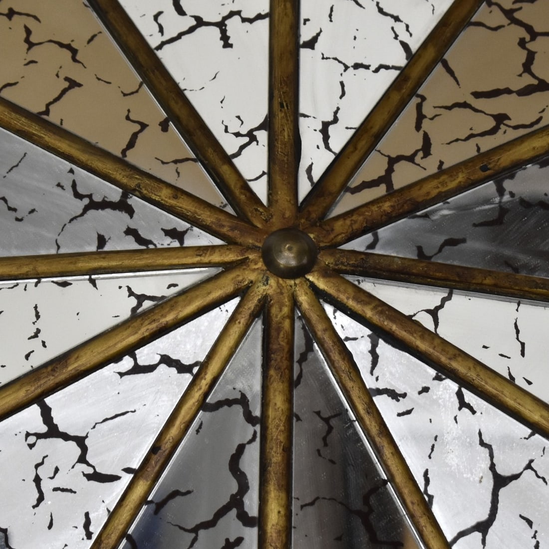 Large Painted Star Mirror - 5