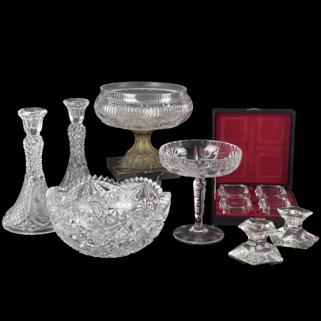 Lot of Glass and Crystal Pieces (1 of 6)