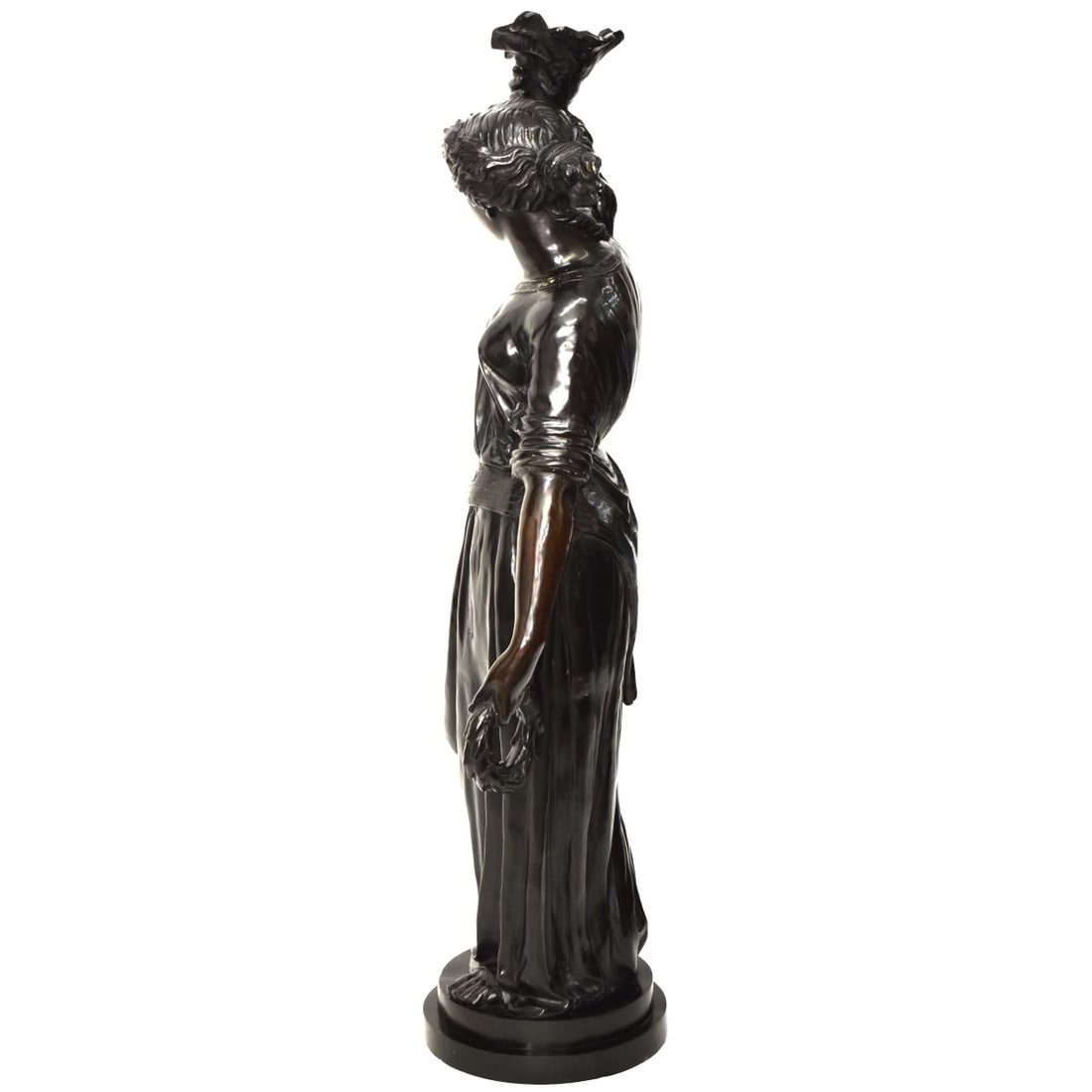 Serena Patinated Spelter Sculpture - 2
