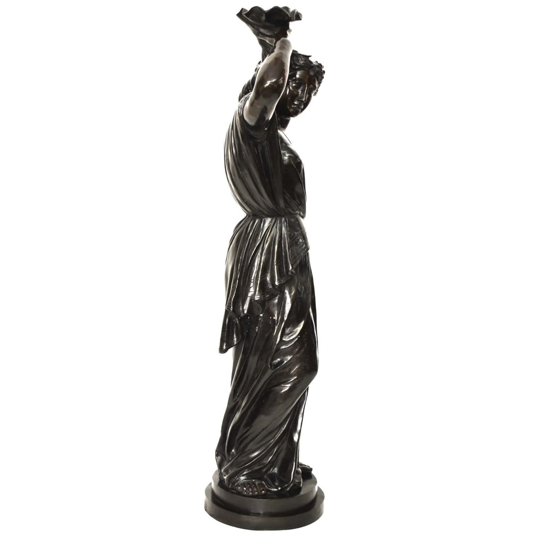 Serena Patinated Spelter Sculpture - 3