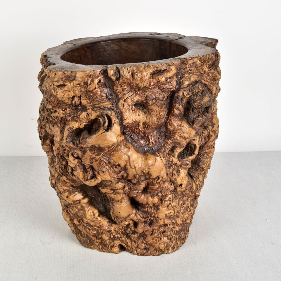 Antique Chinese Gnarled Root Brush Pot (1 of 4)