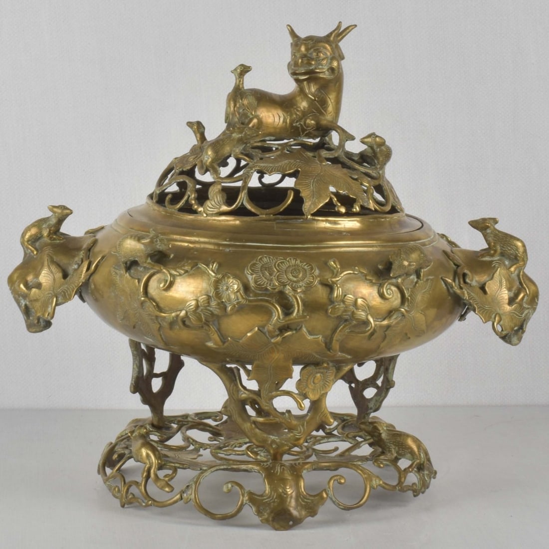 20th Century Chinese Brass Censer (1 of 9)