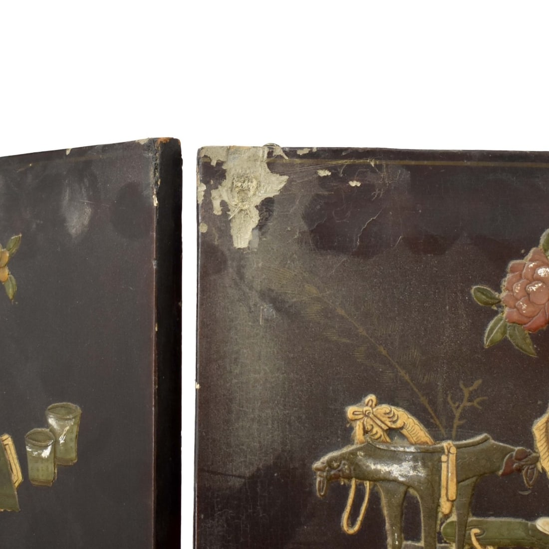Chinese Hardstone Four Panel Room Screen - 5