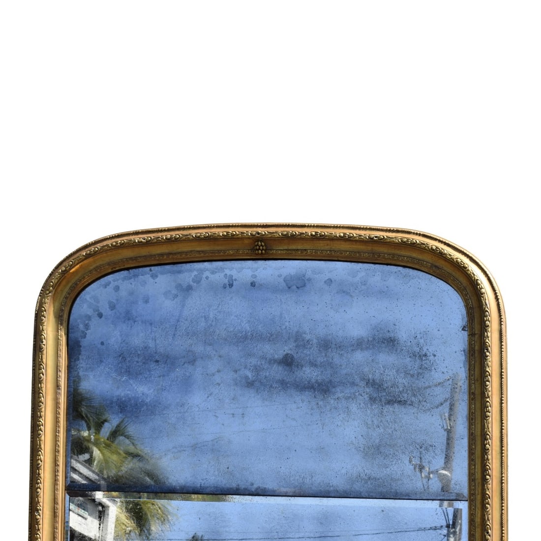 Large Giltwood Trumeau' Mirror - 3