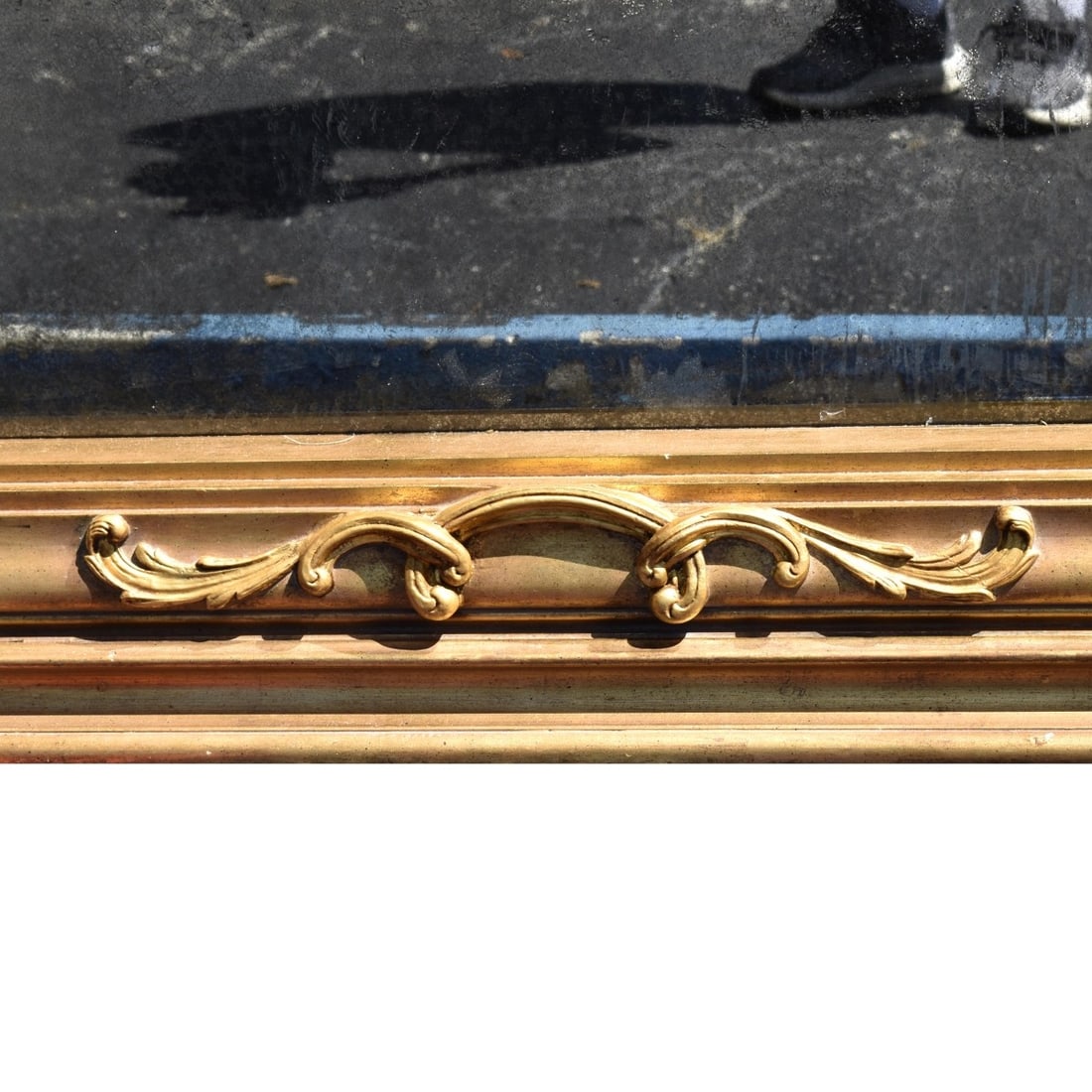 Large Giltwood Trumeau' Mirror - 5