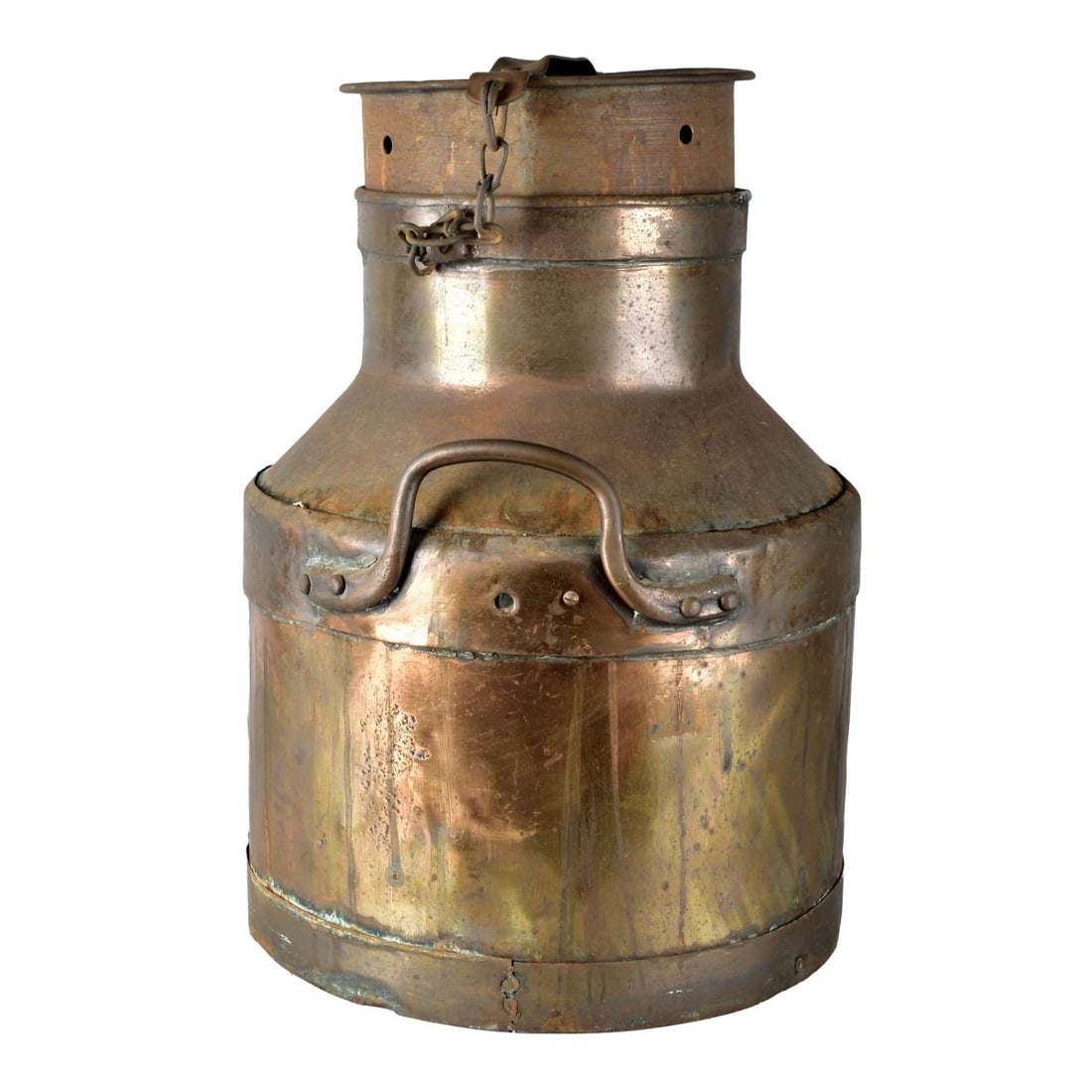 Copper Two Handled Milk Can - 2