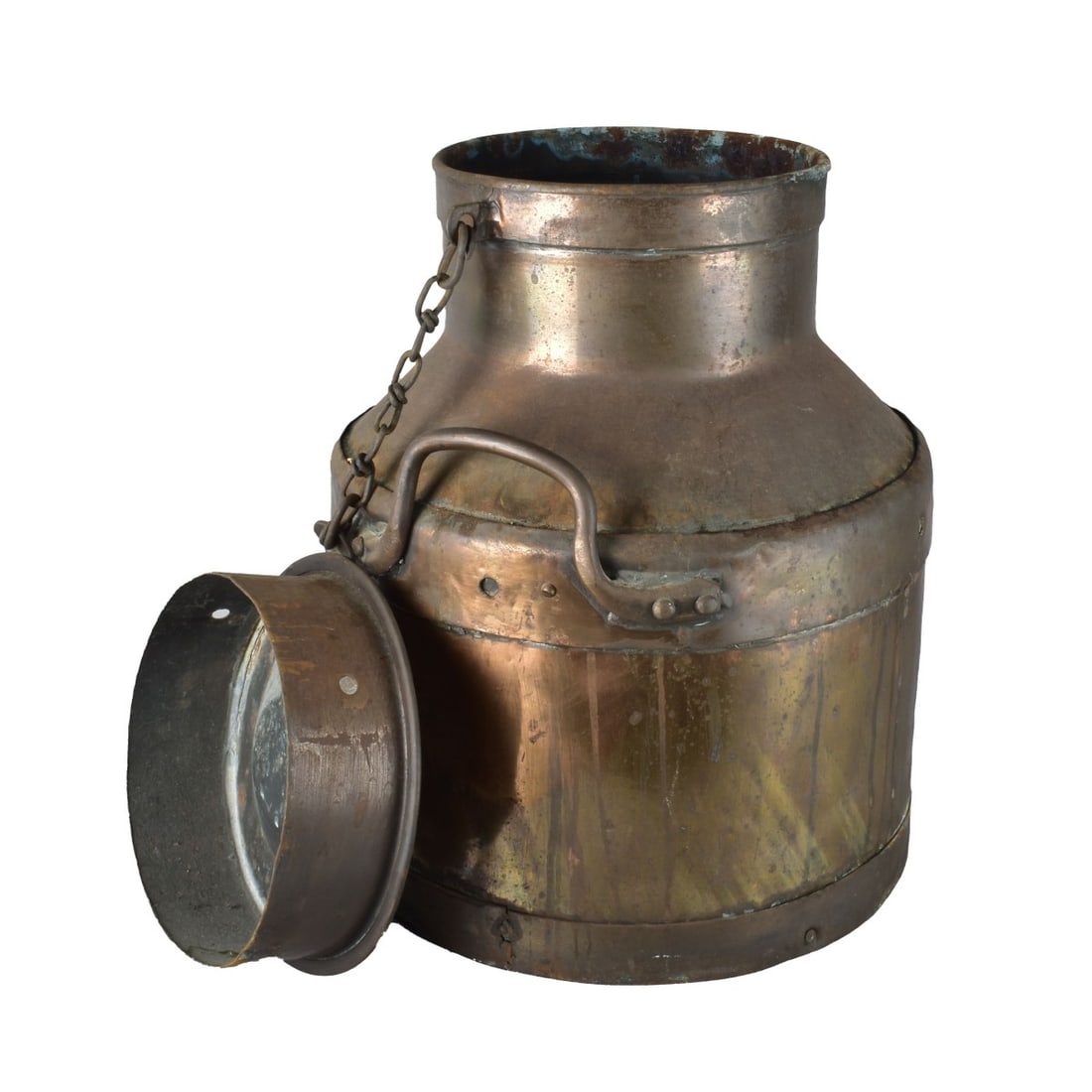 Copper Two Handled Milk Can - 4