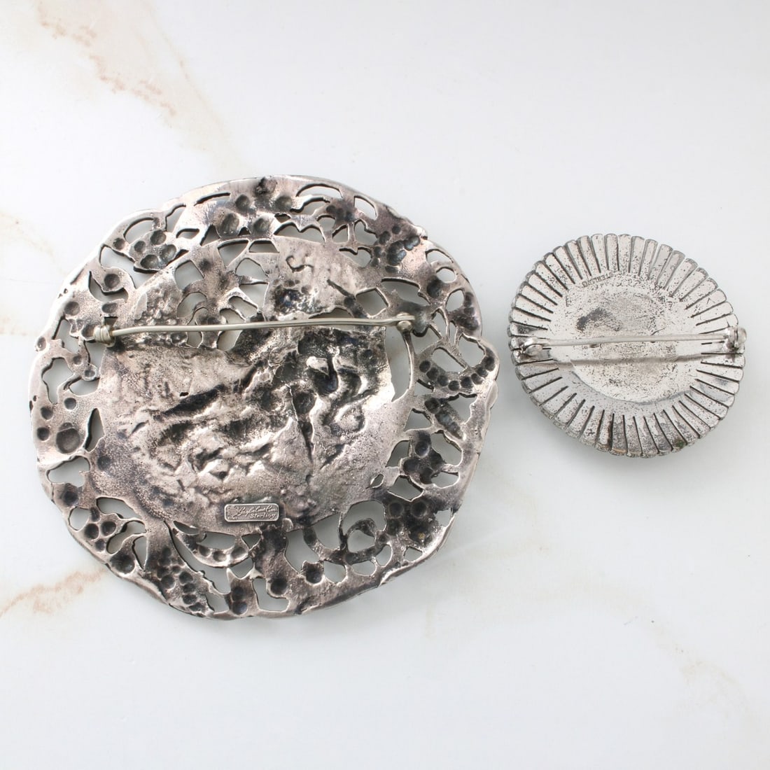 Sterling Silver Brooches - 4