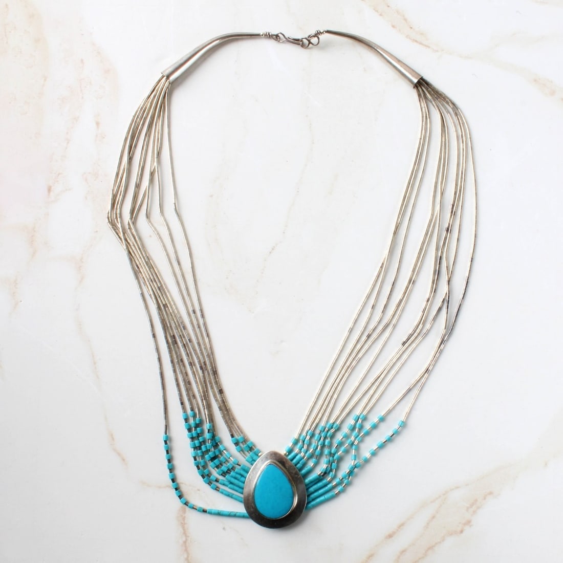 Turquoise and Sterling Necklace (1 of 4)