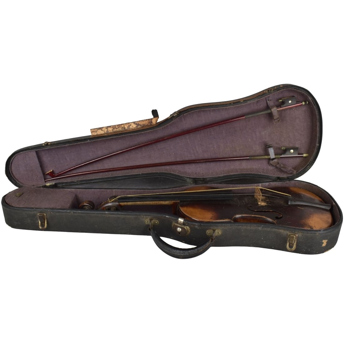 Antique German Violin with Case - 9