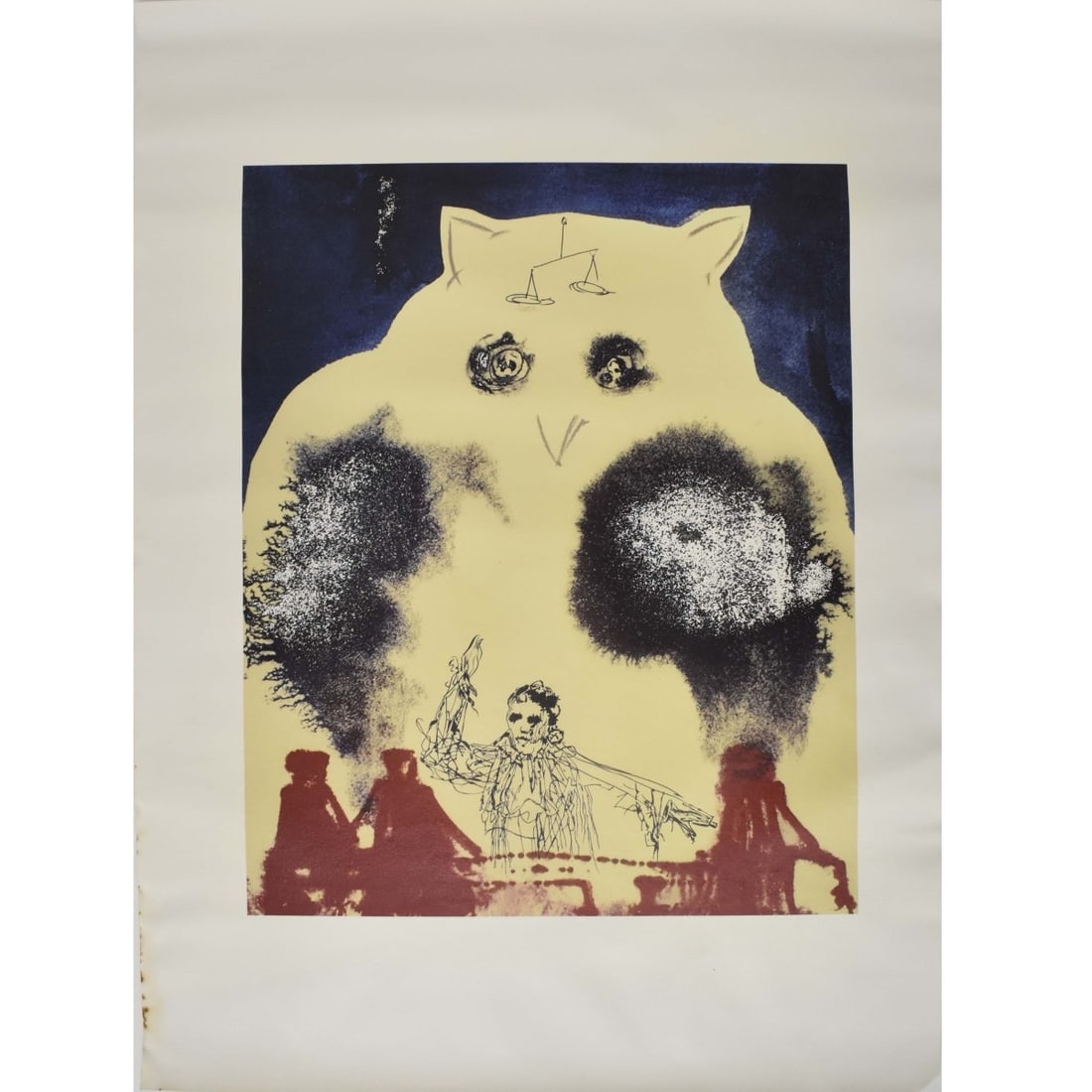 Salvador Dali, Spanish (1904-1989): Salvador Dali, Spanish (1904-1989) Giclee Print on Canvas. Image area measures: 18" high, 23-1/2" wide, canvas measures: 24" high, 35" wide. Kodner Galleries offers phone and absentee bidding at a