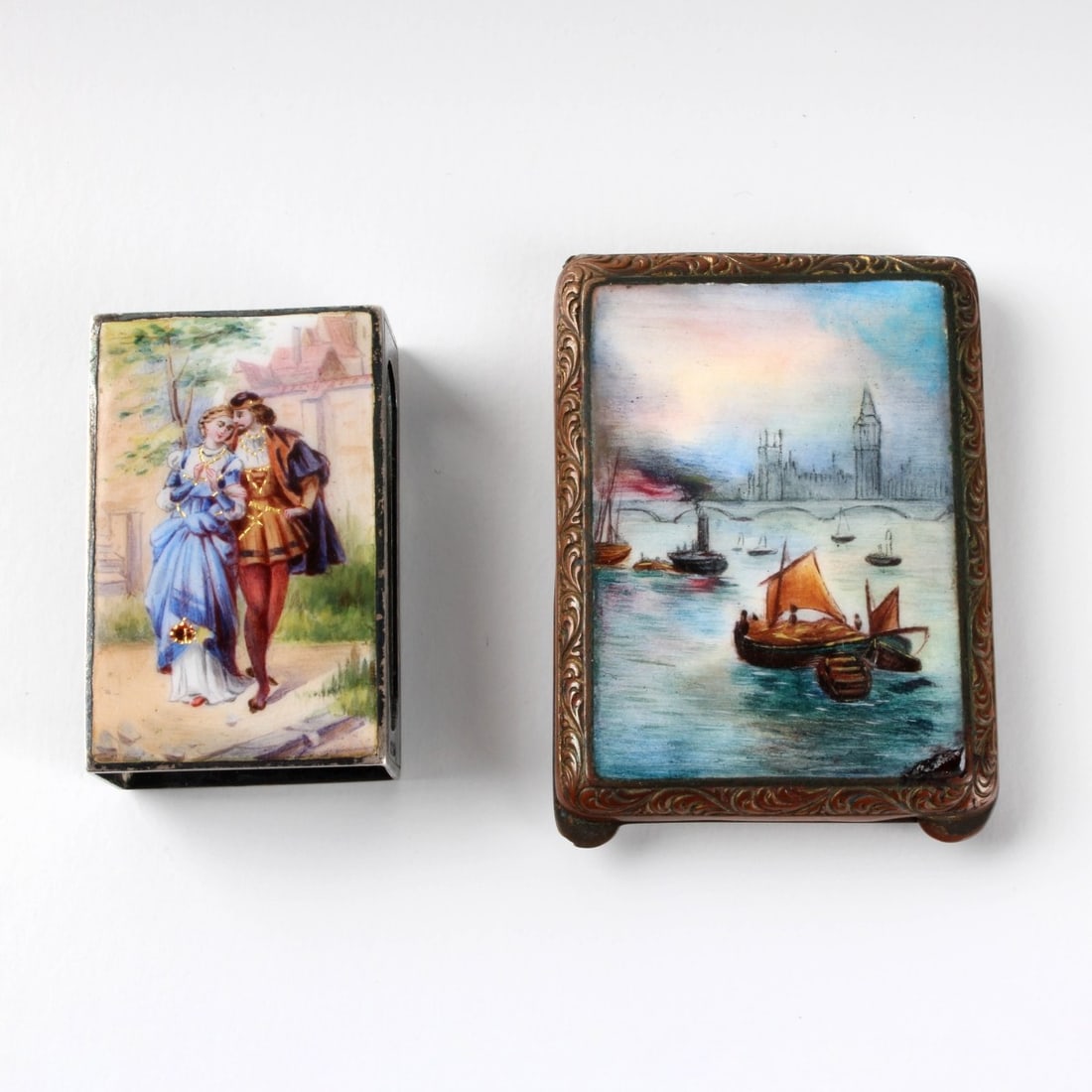 Enamel Match Box and Match Safe (1 of 5)