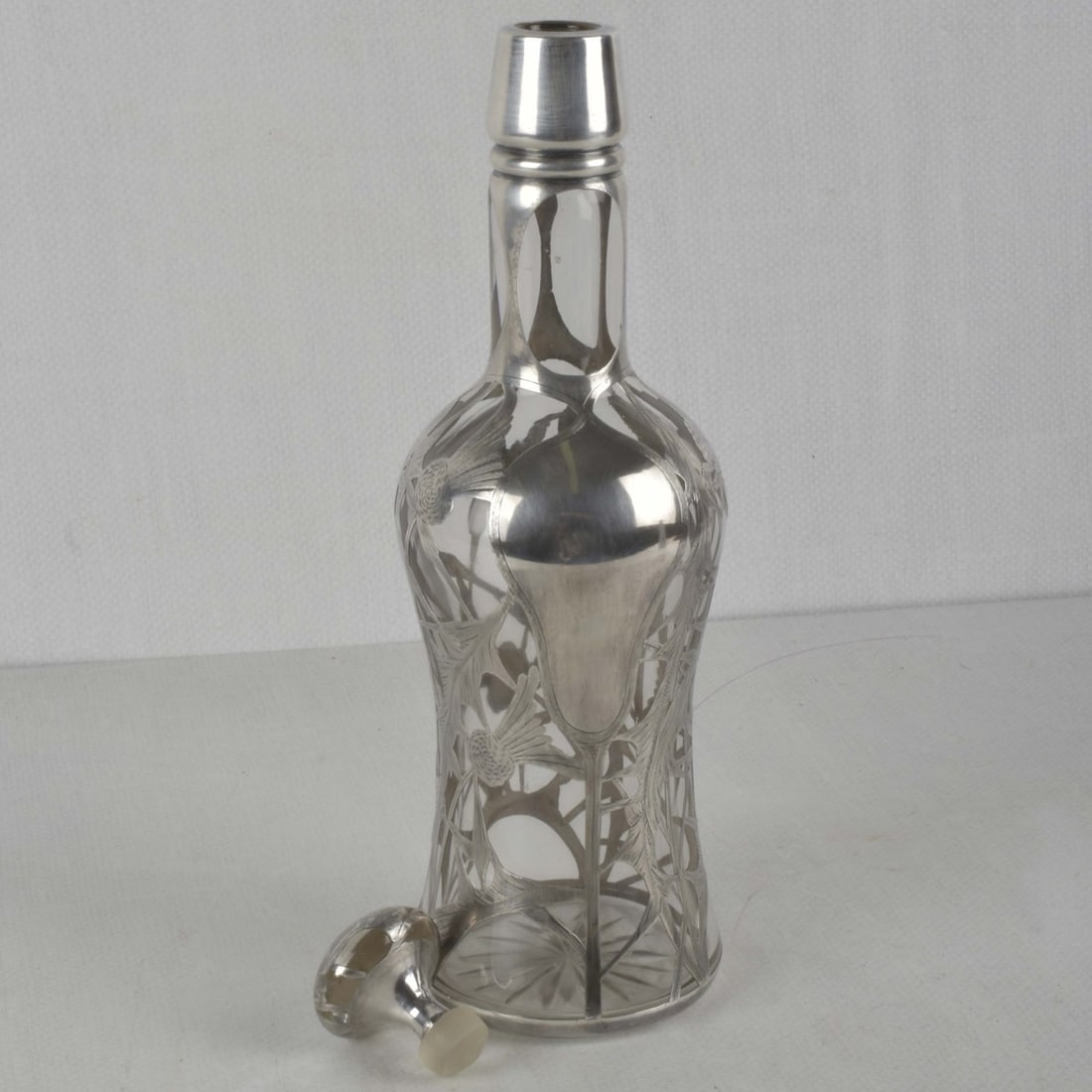 Sterling Silver Overlay Bottle - 2