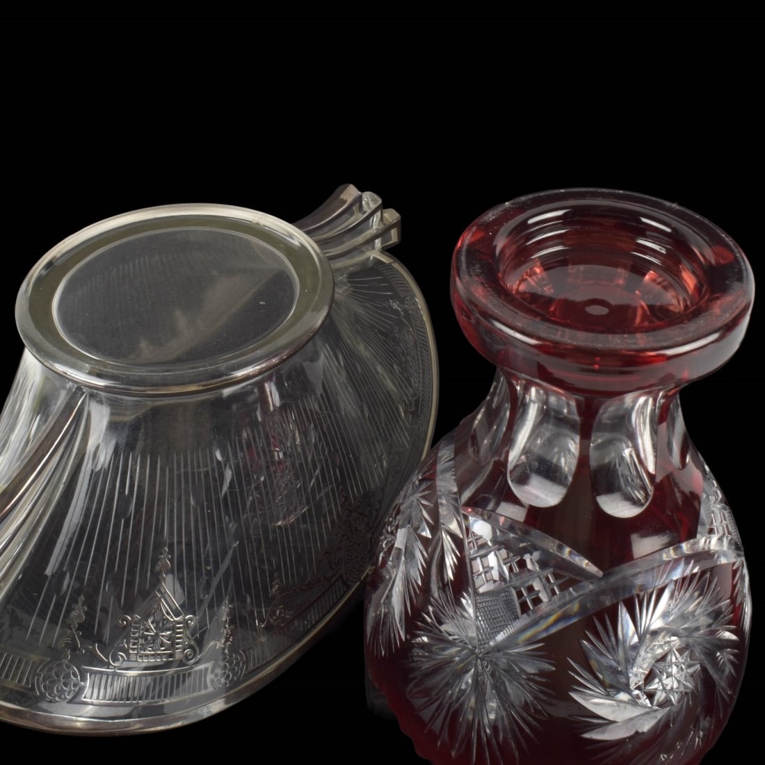 Glass Table Ware Pieces - 8