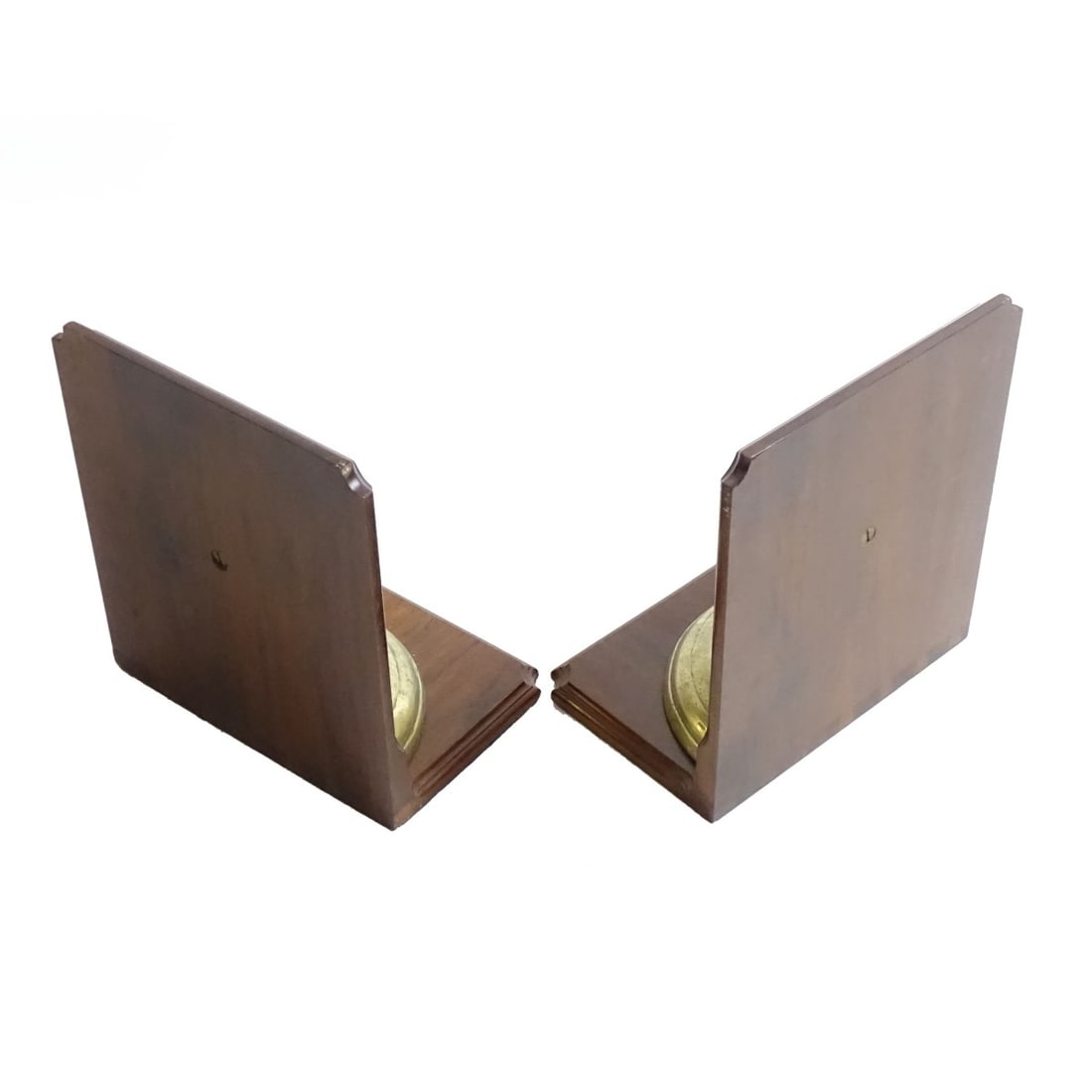 Pair Brass Bell Bookends - 2