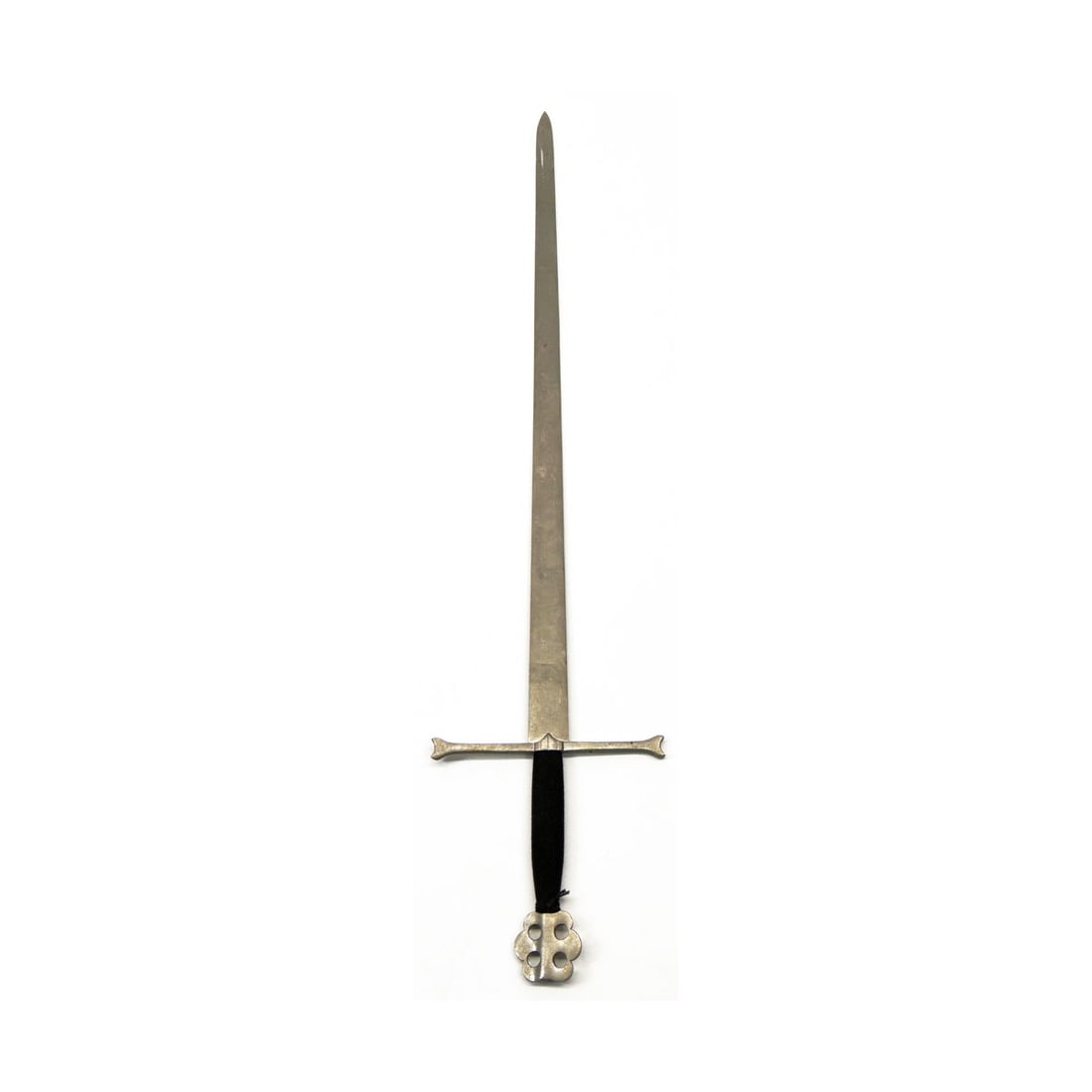 Continental Battle Sword Replica: Continental Battle Sword, Replica of an antique continental, two handed, Battle Sword. Heavy. Measures 52-1/2 Inches Long. Guard Measures 10-3/4 Inches Long. Kodner Galleries offers phone and