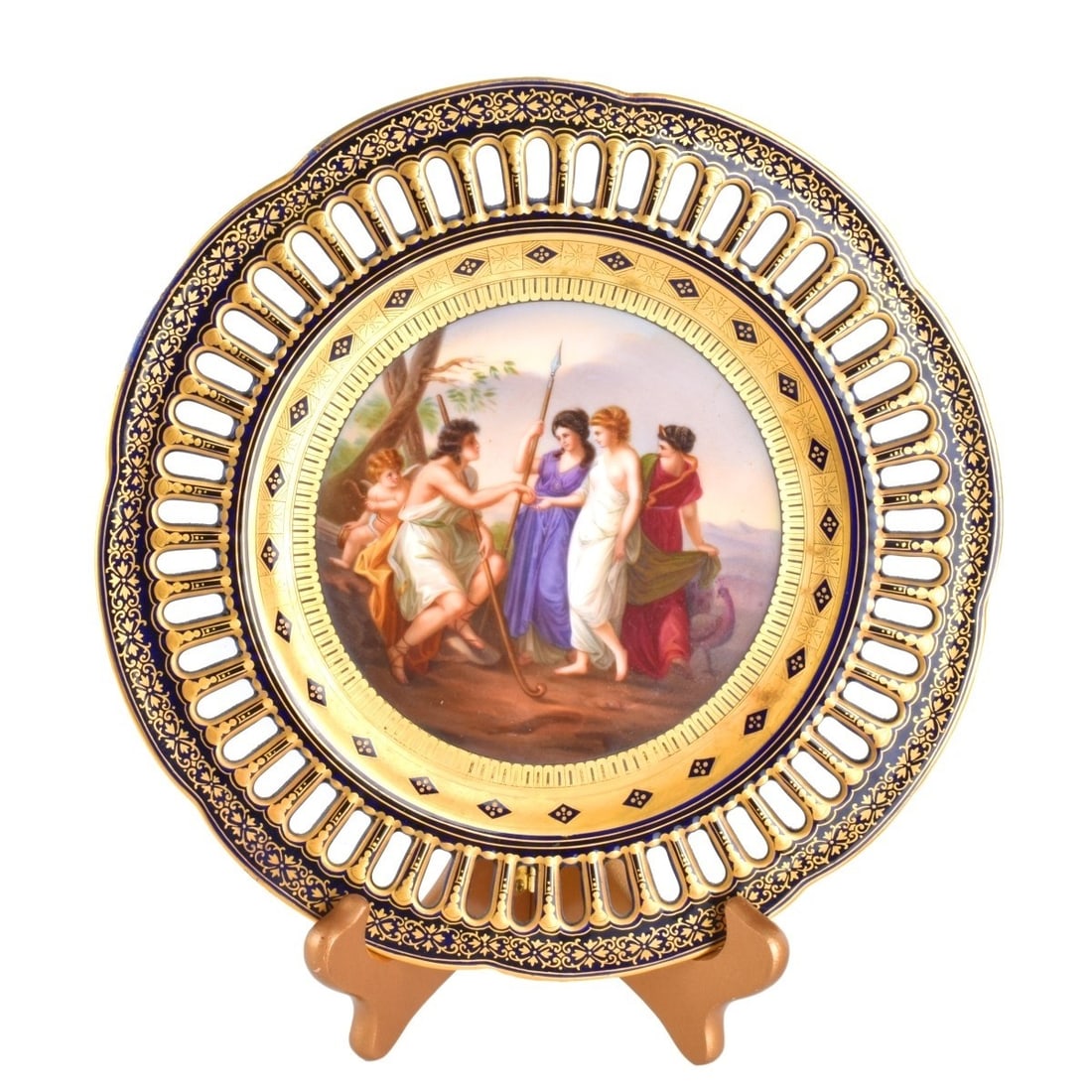 19/20C Fischer Mieg Pirkenhammer Cabinet Plate (1 of 3)