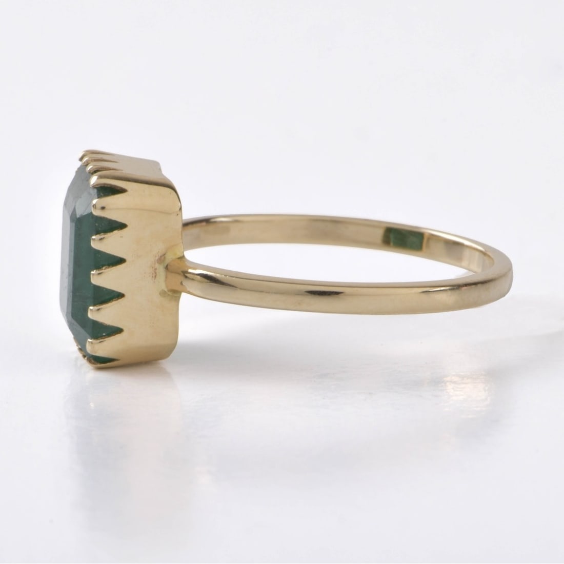 Emerald and 14K Ring - 3