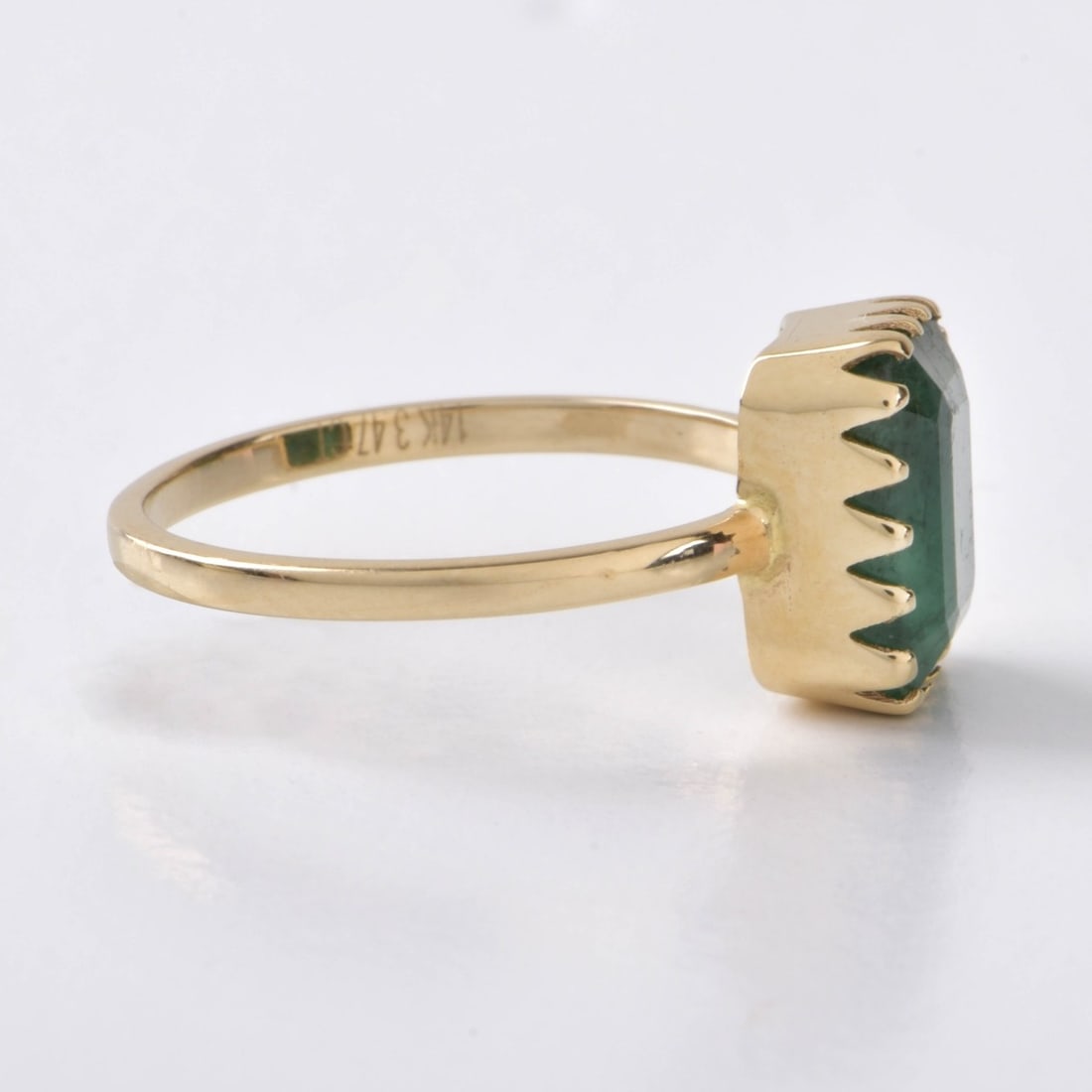 Emerald and 14K Ring - 6