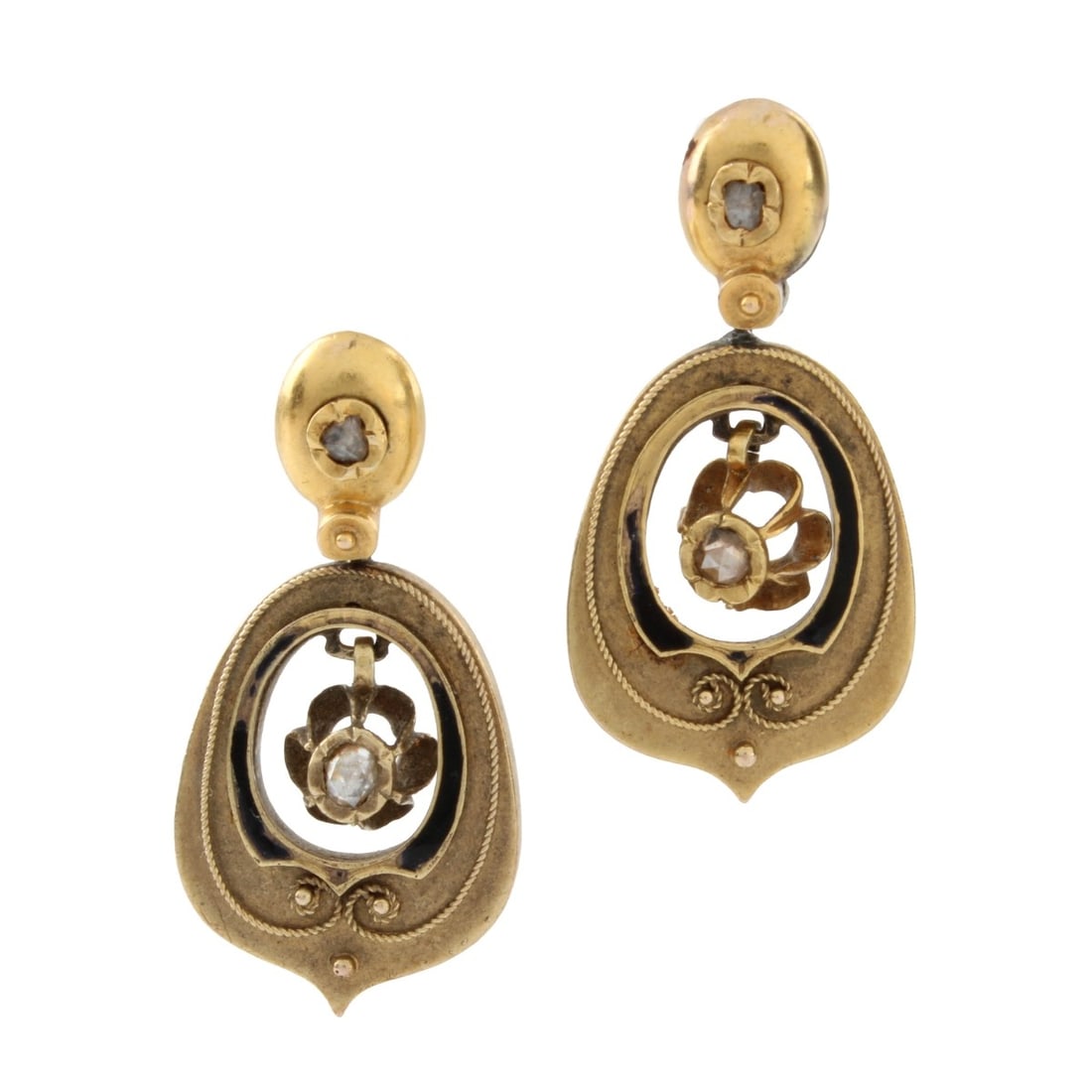18K and Diamond Earrings (1 of 2)