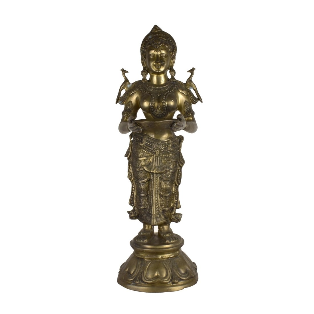 Bronze Deep Lakshmi Hindu Statue (1 of 5)