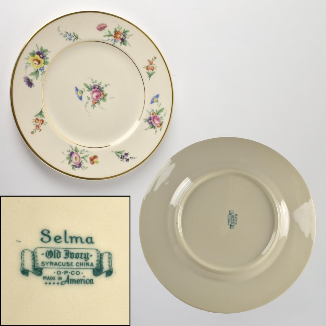 Syracuse "Sharon" Pattern Dinner Service. - 9