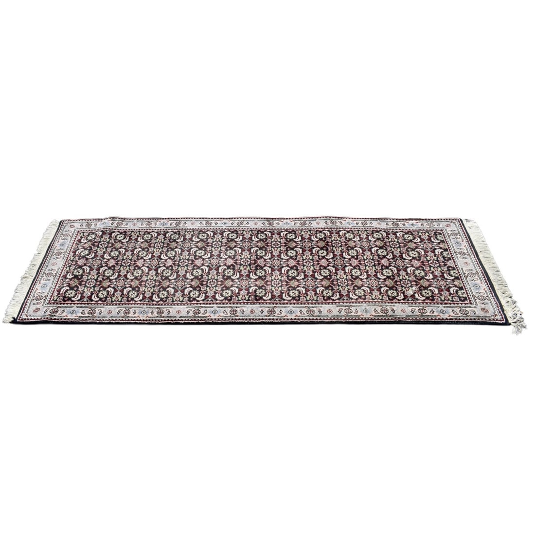 Vintage Oriental Wool Runner Rug: Vintage Persian Wool Runner Rug. Measures: 90" x 30". Kodner Galleries offers phone and absentee bidding at a low, flat 21% buyer?s premium without surcharge or hidden fees. For information, please co