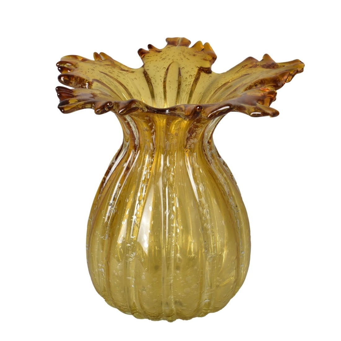 Vintage Hand Blown Glass Vase (1 of 4)