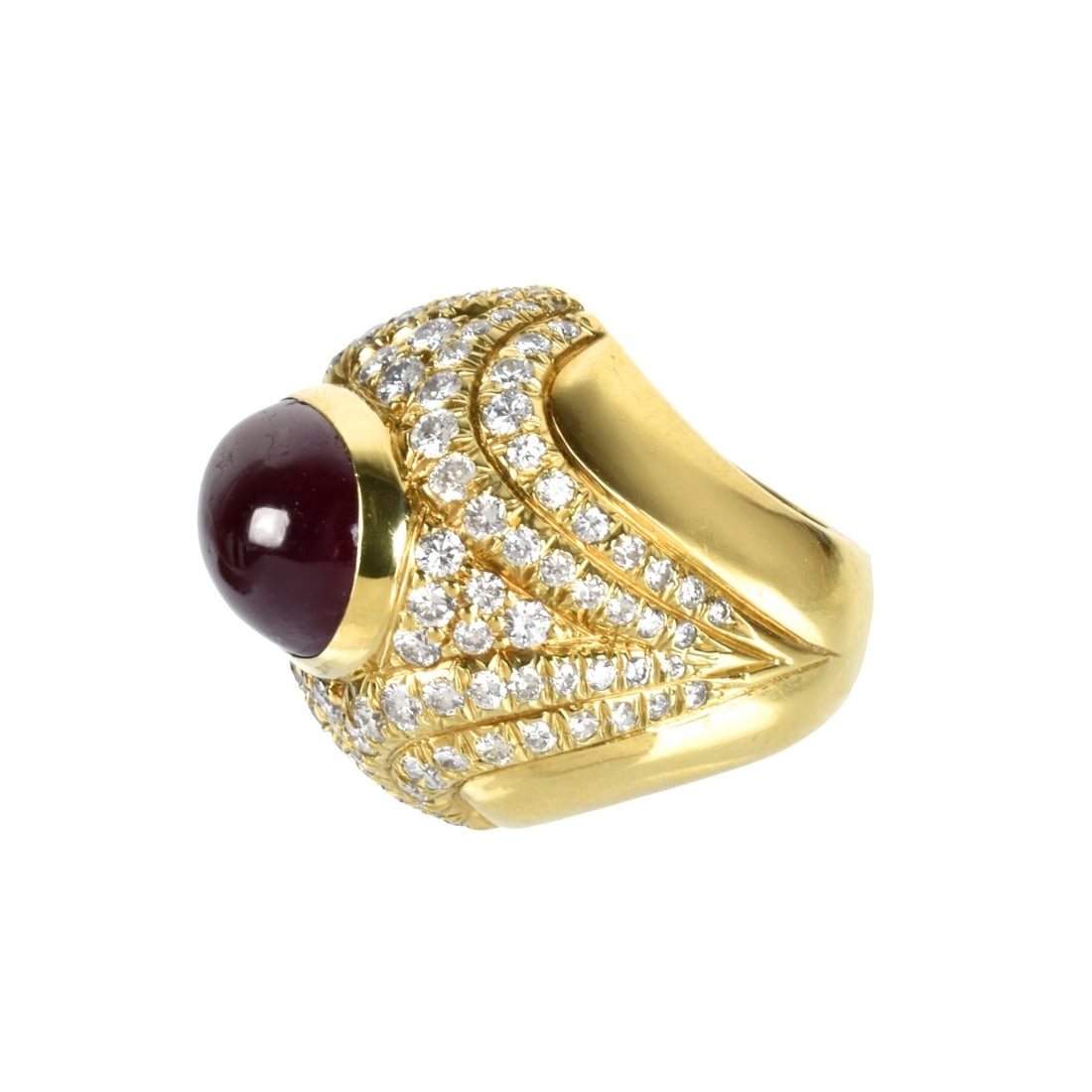 Ruby, Diamond and 18K Ring - 2