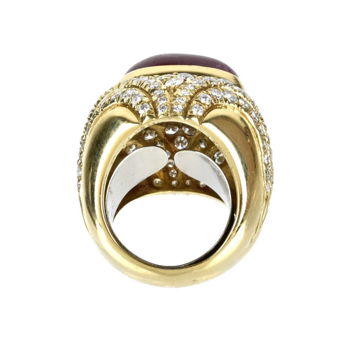 Ruby, Diamond and 18K Ring - 3