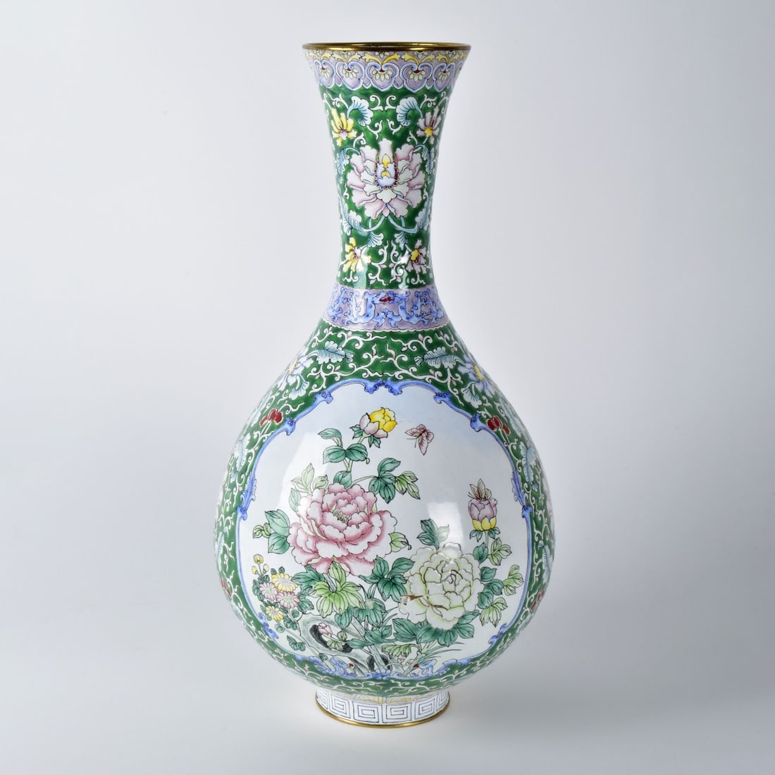 Large Chinese Enamel Vase (1 of 7)