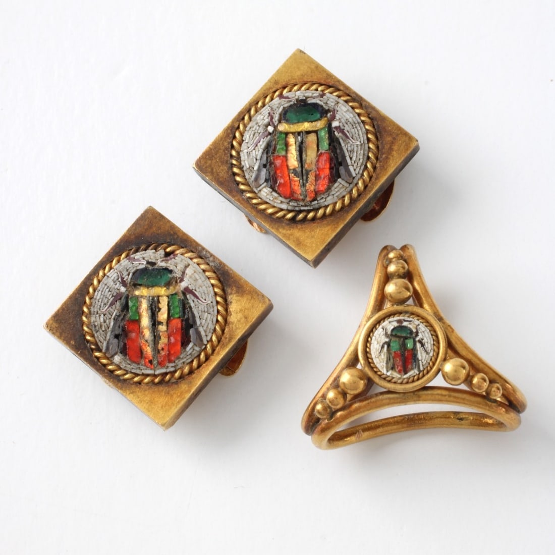 Micro Mosaic and 18K Jewelry (1 of 3)