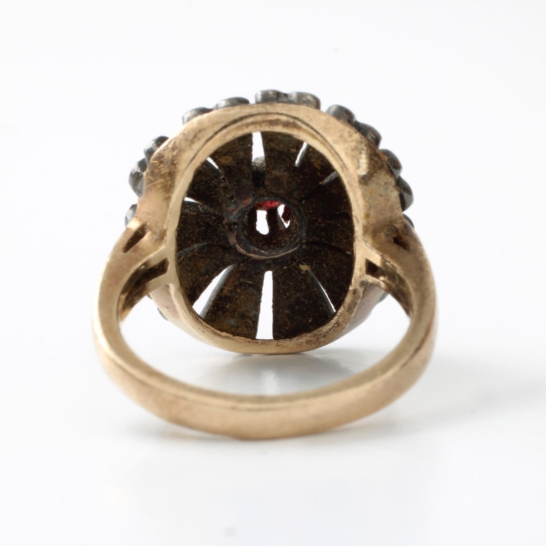 Victorian 14K, Ruby and Diamond Ring - 4
