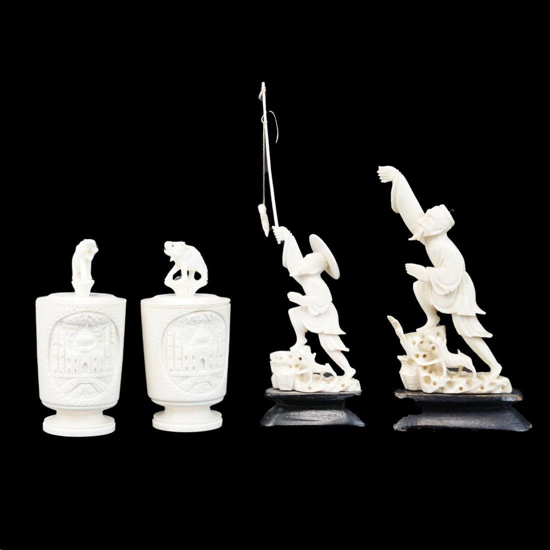 Carved Figurines and Table Items (1 of 3)