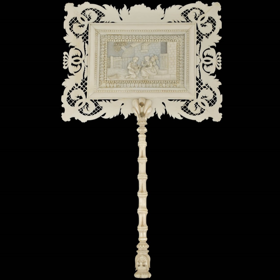 Finely Carved English Hand Fan (1 of 8)