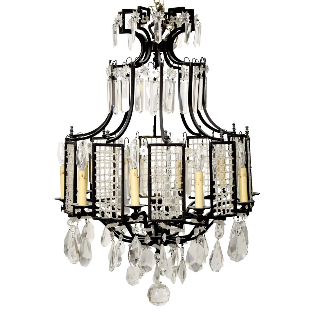 Black Iron Chandelier (1 of 5)