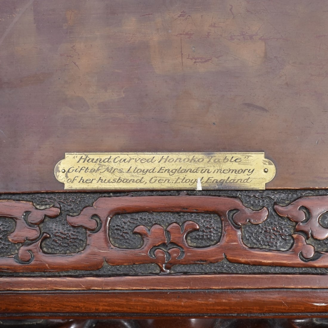 Carved Chinese Table - 6