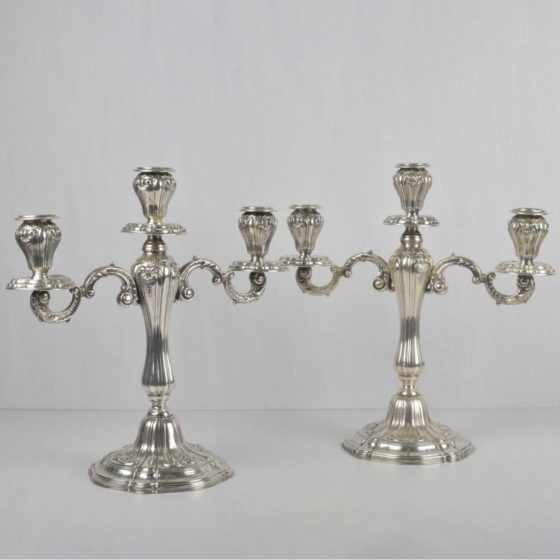 Camusso Sterling Silver Candelabra - 2