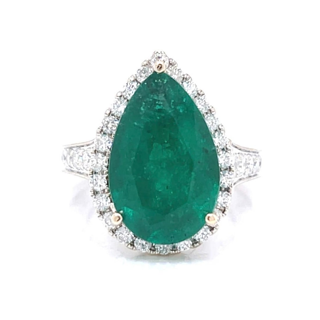Emerald, Diamond and 18K Ring (1 of 5)