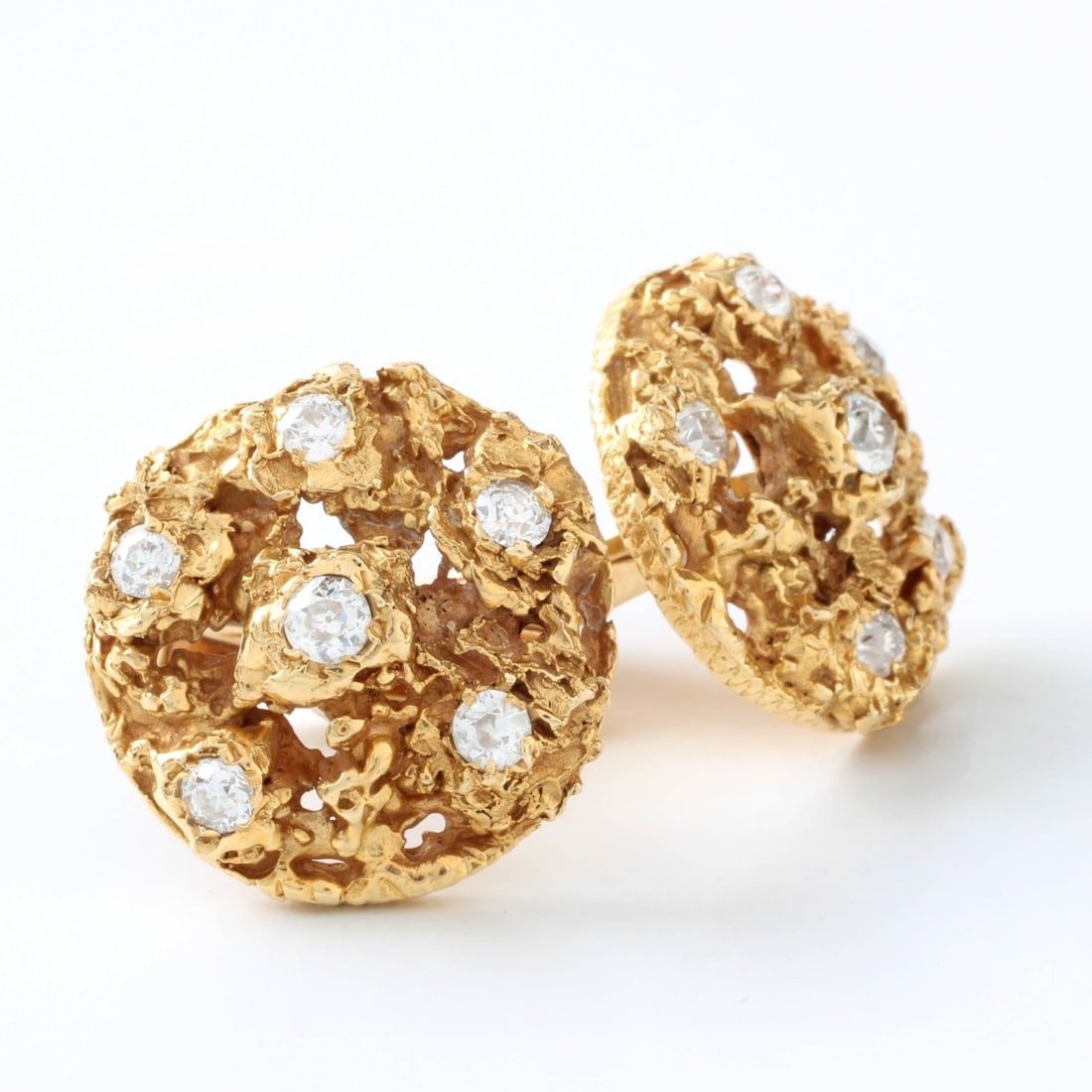Diamond and and 14K Cufflinks (1 of 4)
