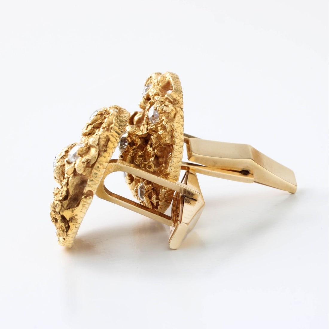 Diamond and and 14K Cufflinks - 2