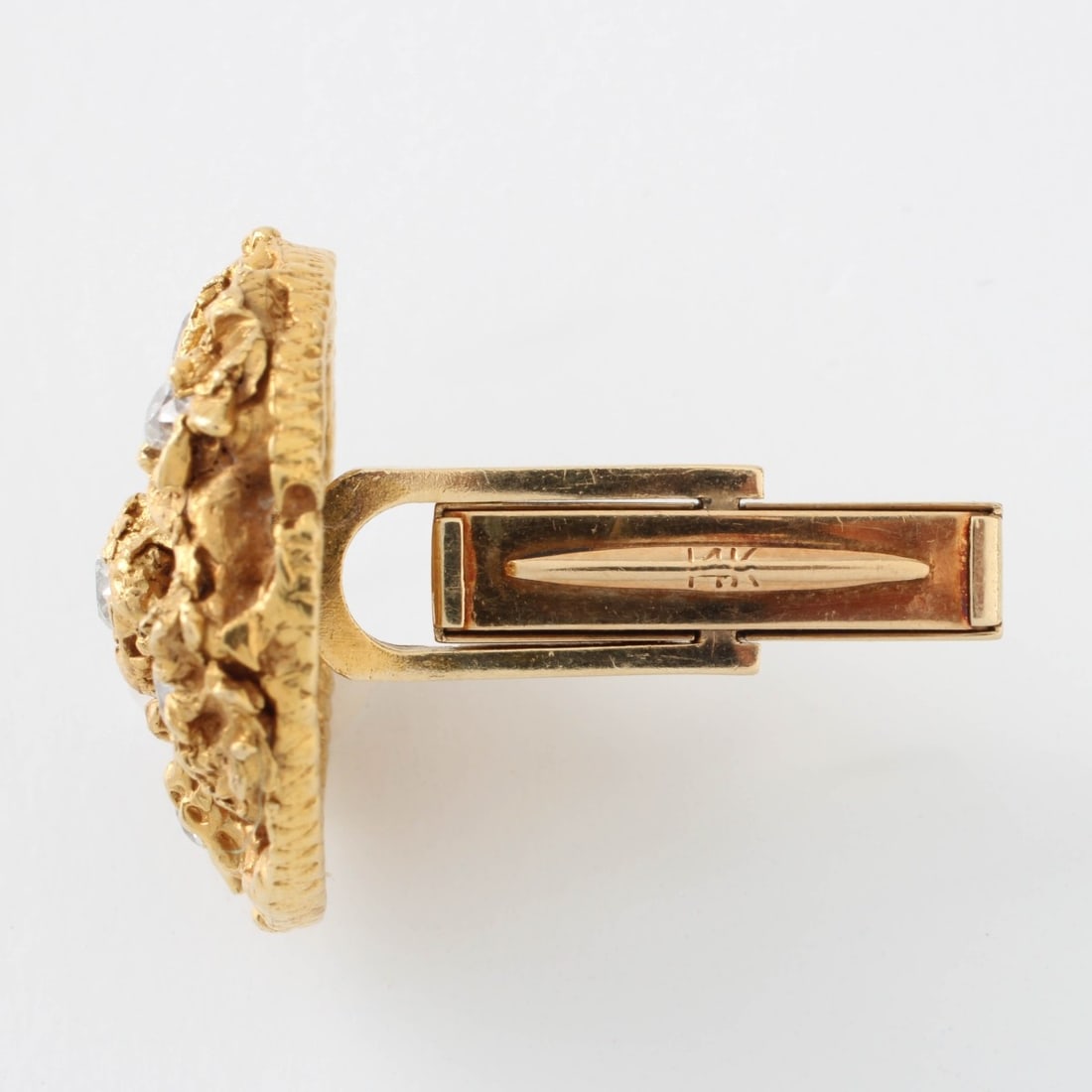 Diamond and and 14K Cufflinks - 4