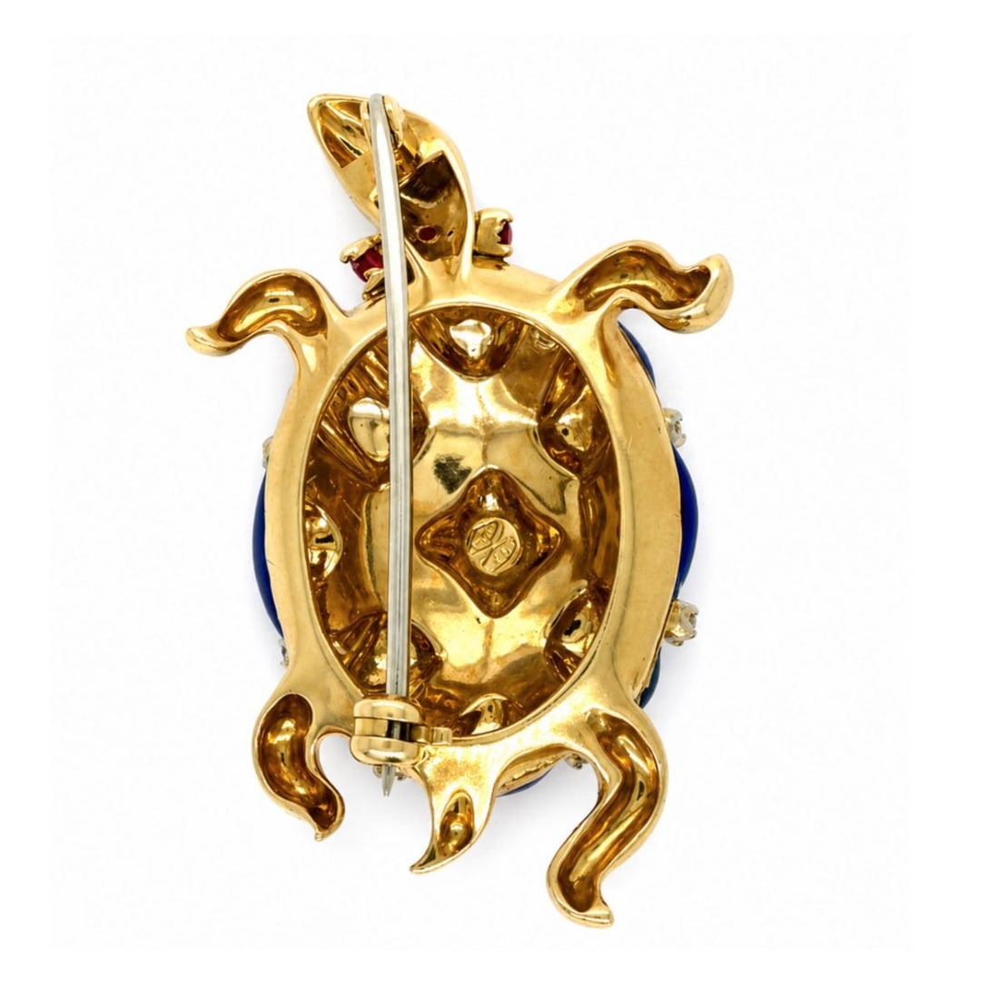 18K Turtle Brooch - 4