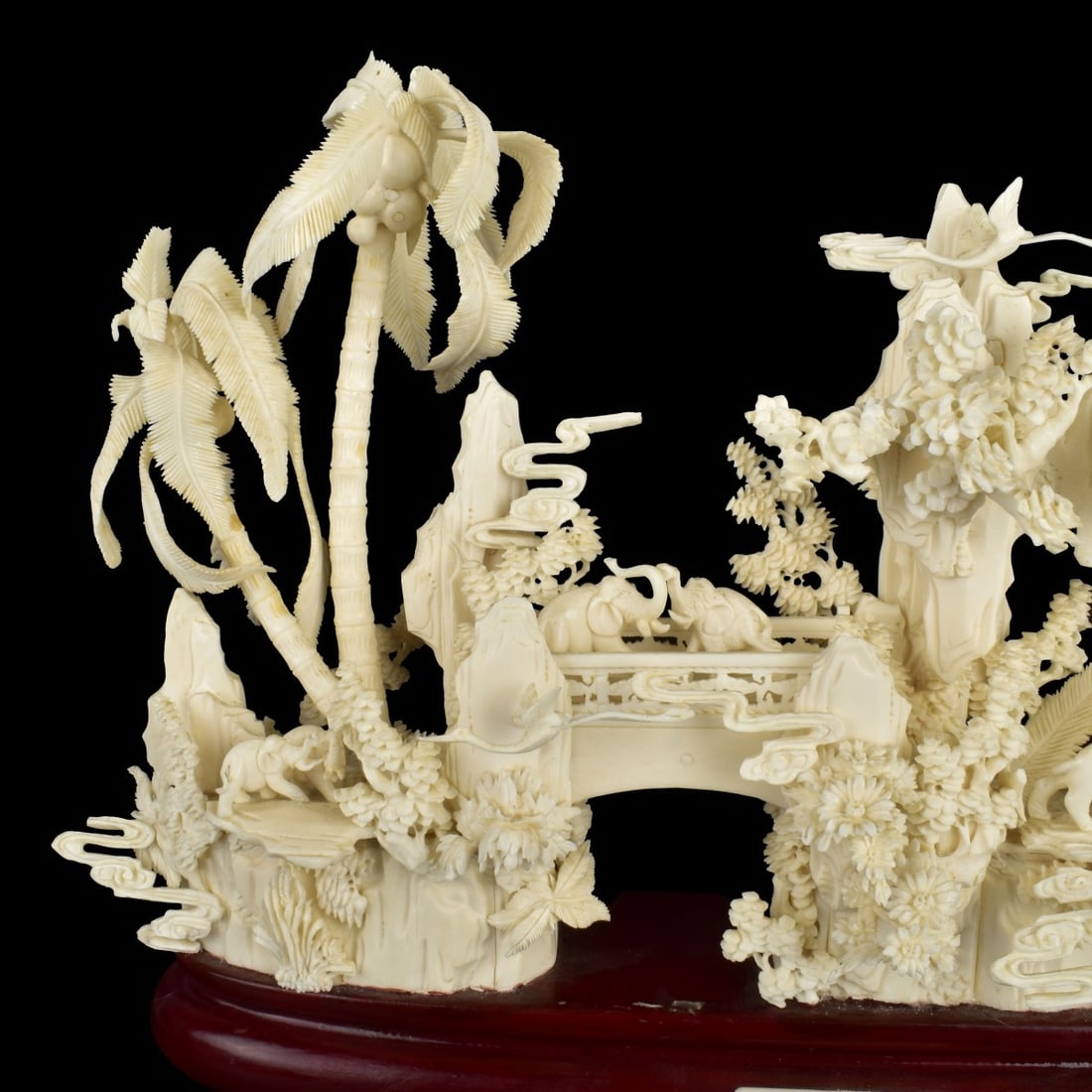 Large Chinese Carved Forest Scene - 3